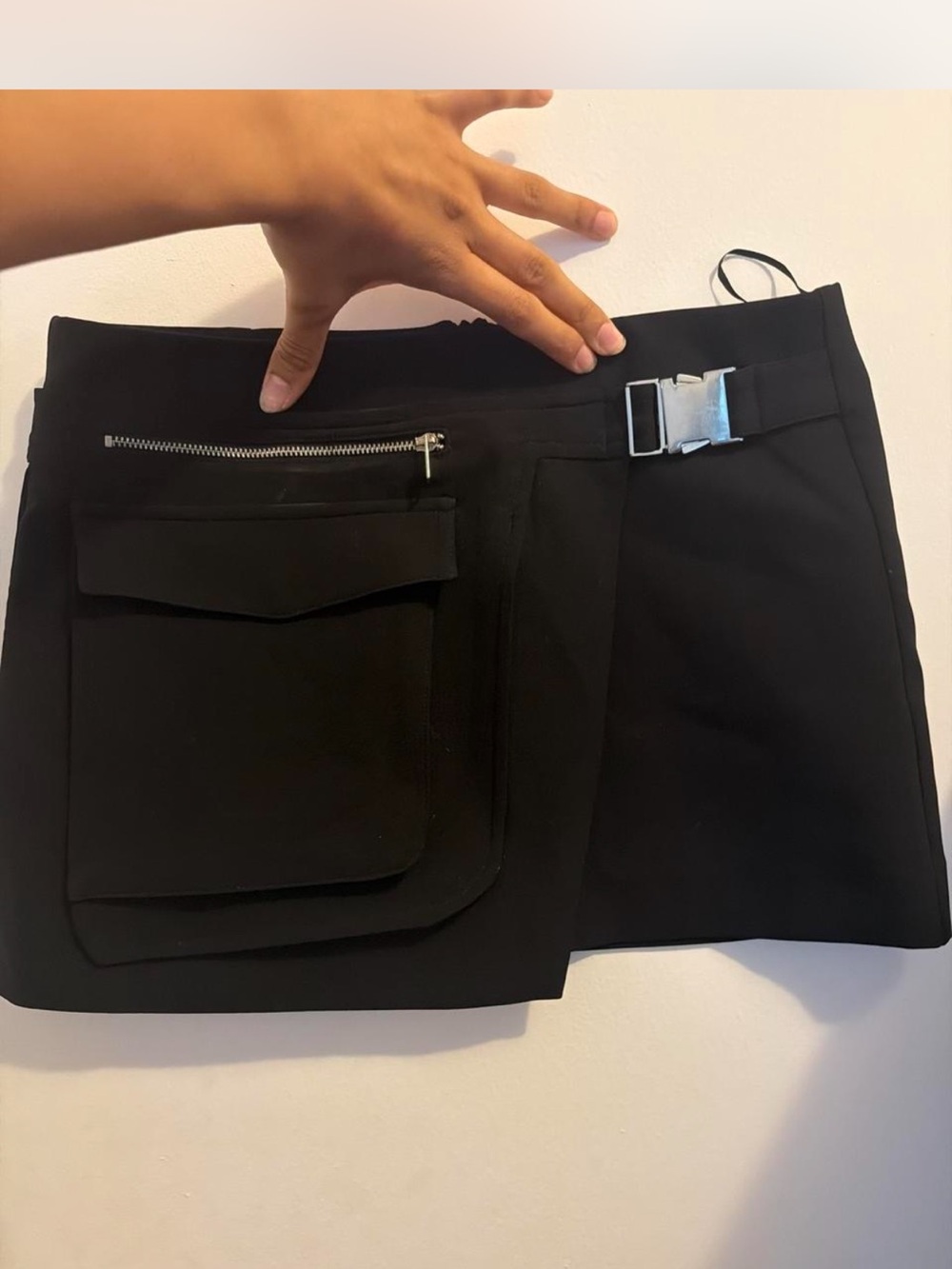 Black Utility Belted Mini Skort - Zara